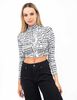 Top Cuello Perkins Manga Larga Mujer Fiorucci