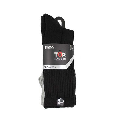 Imagen 2 del producto Pack 5 Calcetines Largos Deportivos Hombre Top Color-2