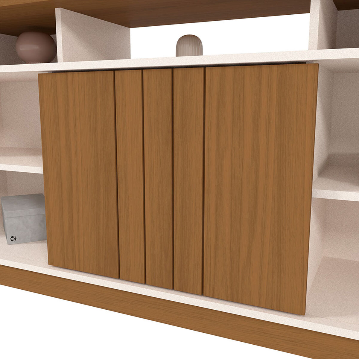 Rack TV Vekkahome Salvador 65" Pulgadas Gris