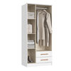 Closet Vekkahome Americano 3 Puertas 2 Cajones Blanco
