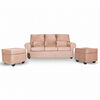 Sof&aacute; Muebles MPR Boston 3 Cuerpos + 2 Pouf Beige