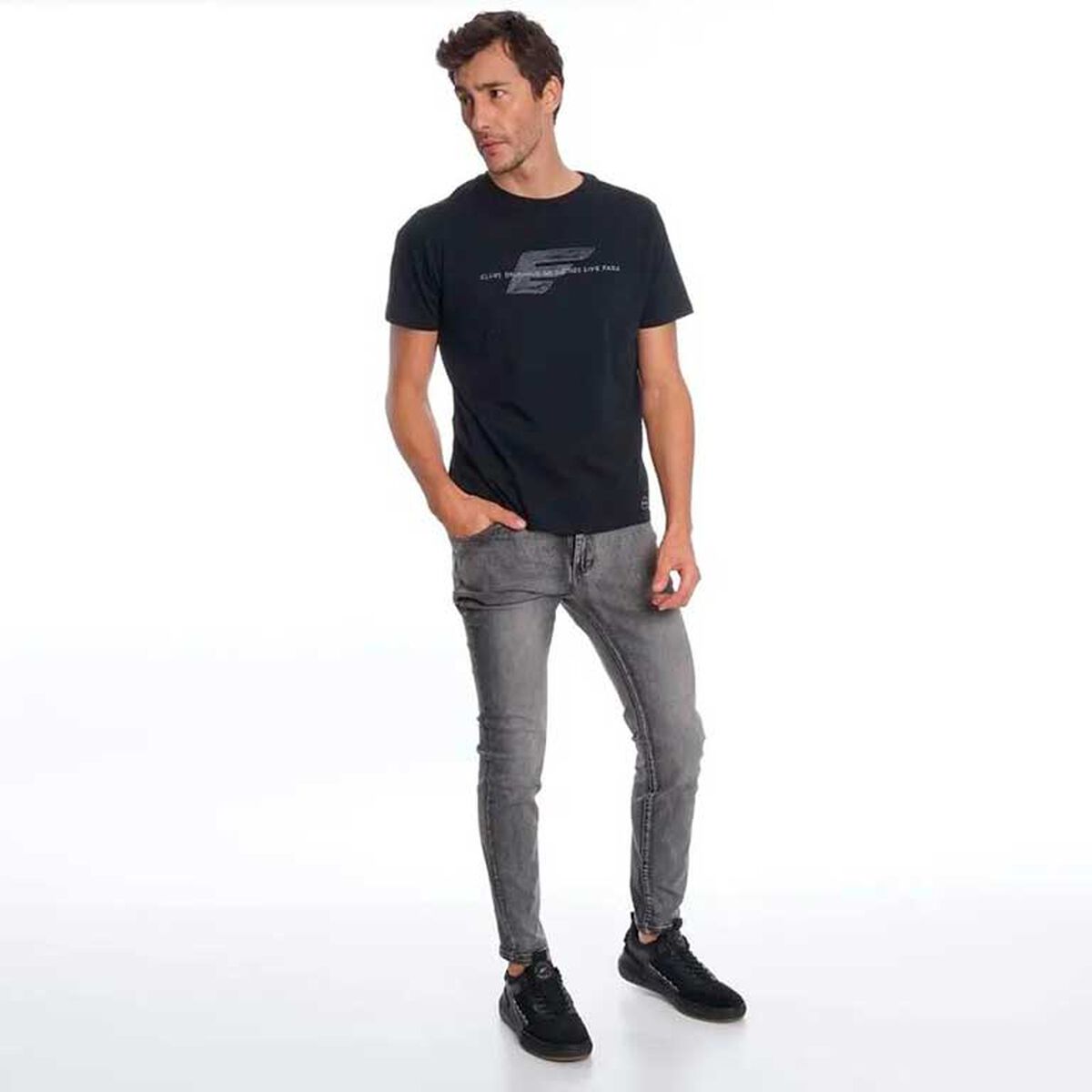 Jeans Skinny Tiro Bajo Hombre Ellus