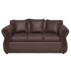 Juego de Living Almore Atenea PU Sofá 3 Cuerpos + Dos Sillones 1 Cuerpo Caramelo