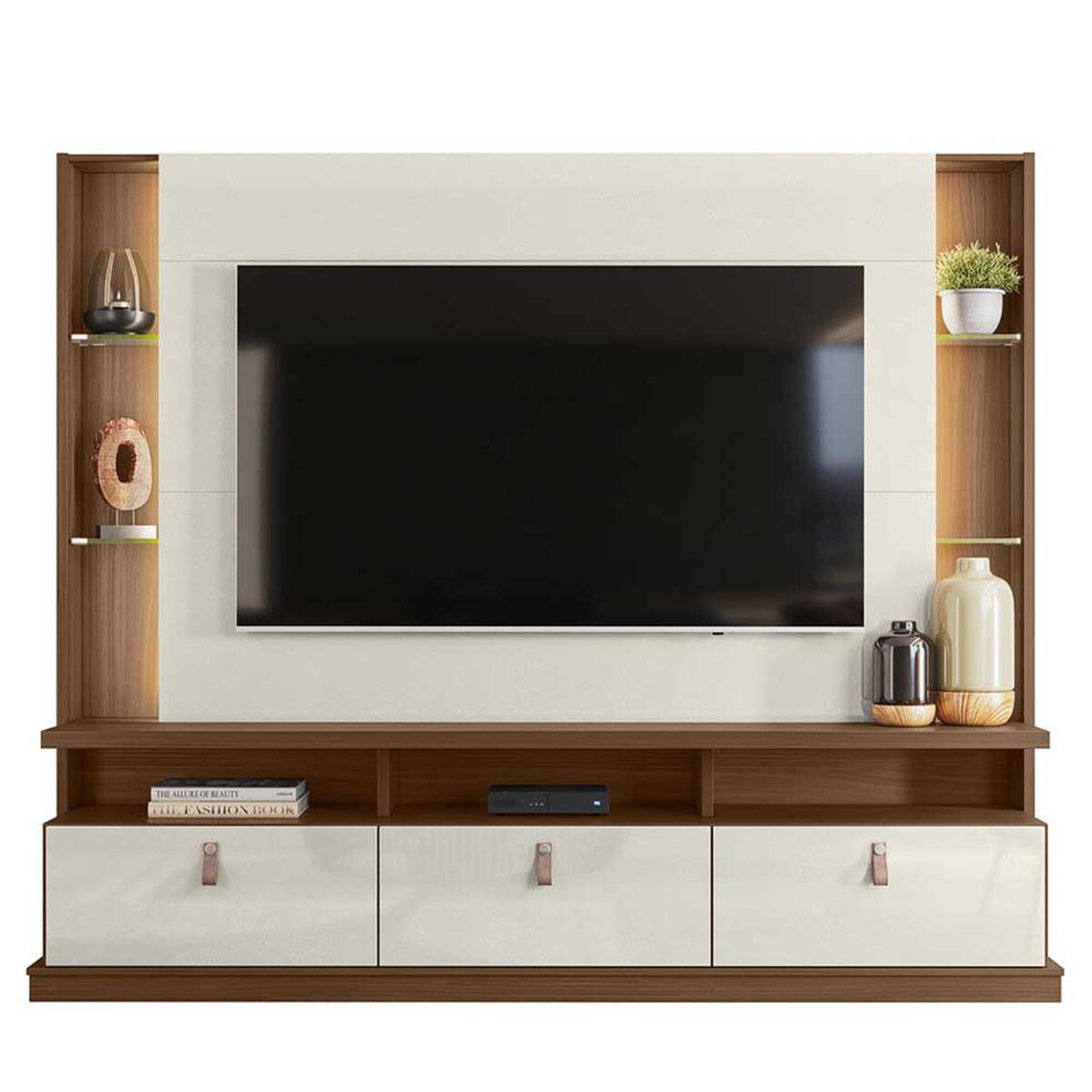 Panel TV Onessta Bilbao Cedro Off White Hasta 75"