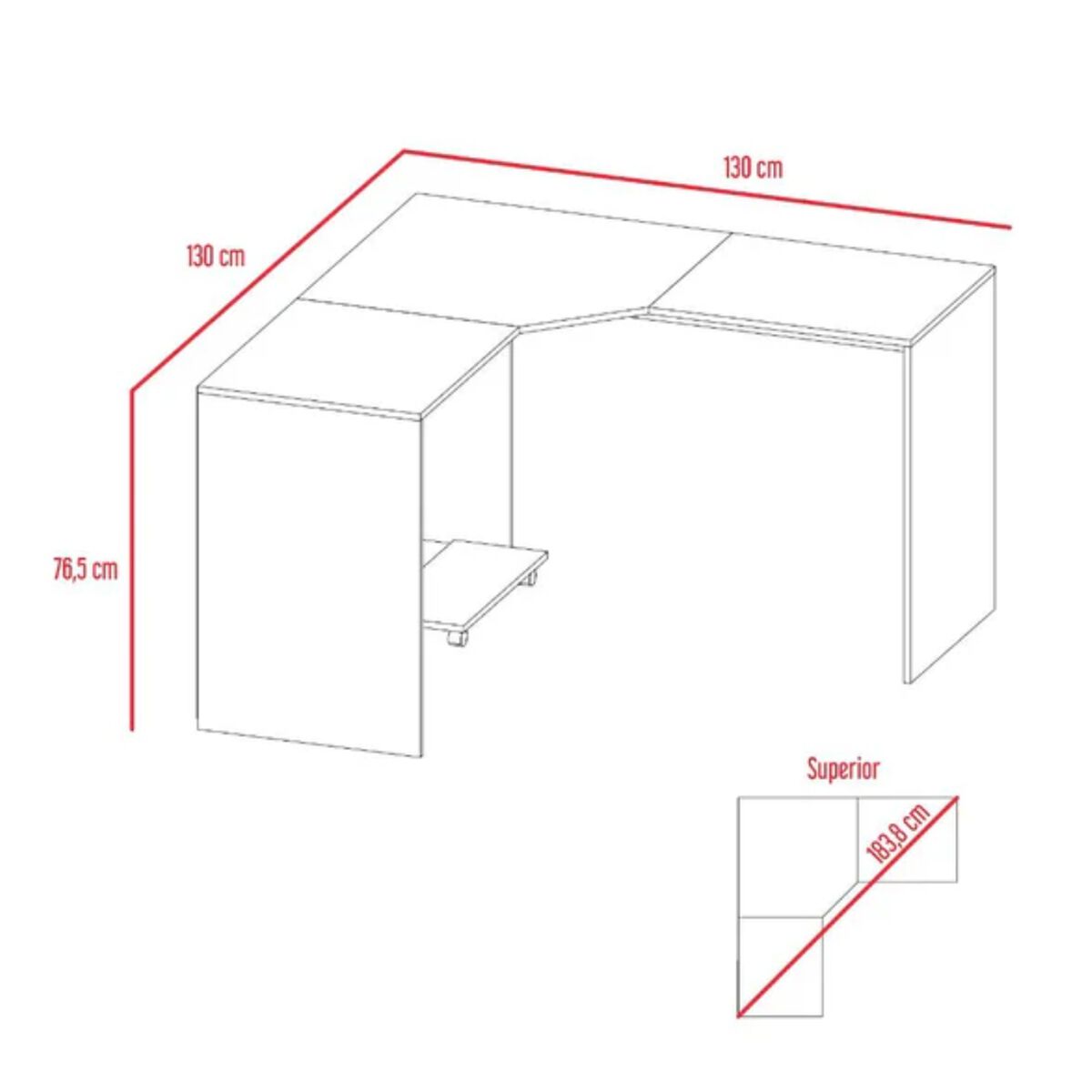 Escritorio TuHome Baggio Bardolino