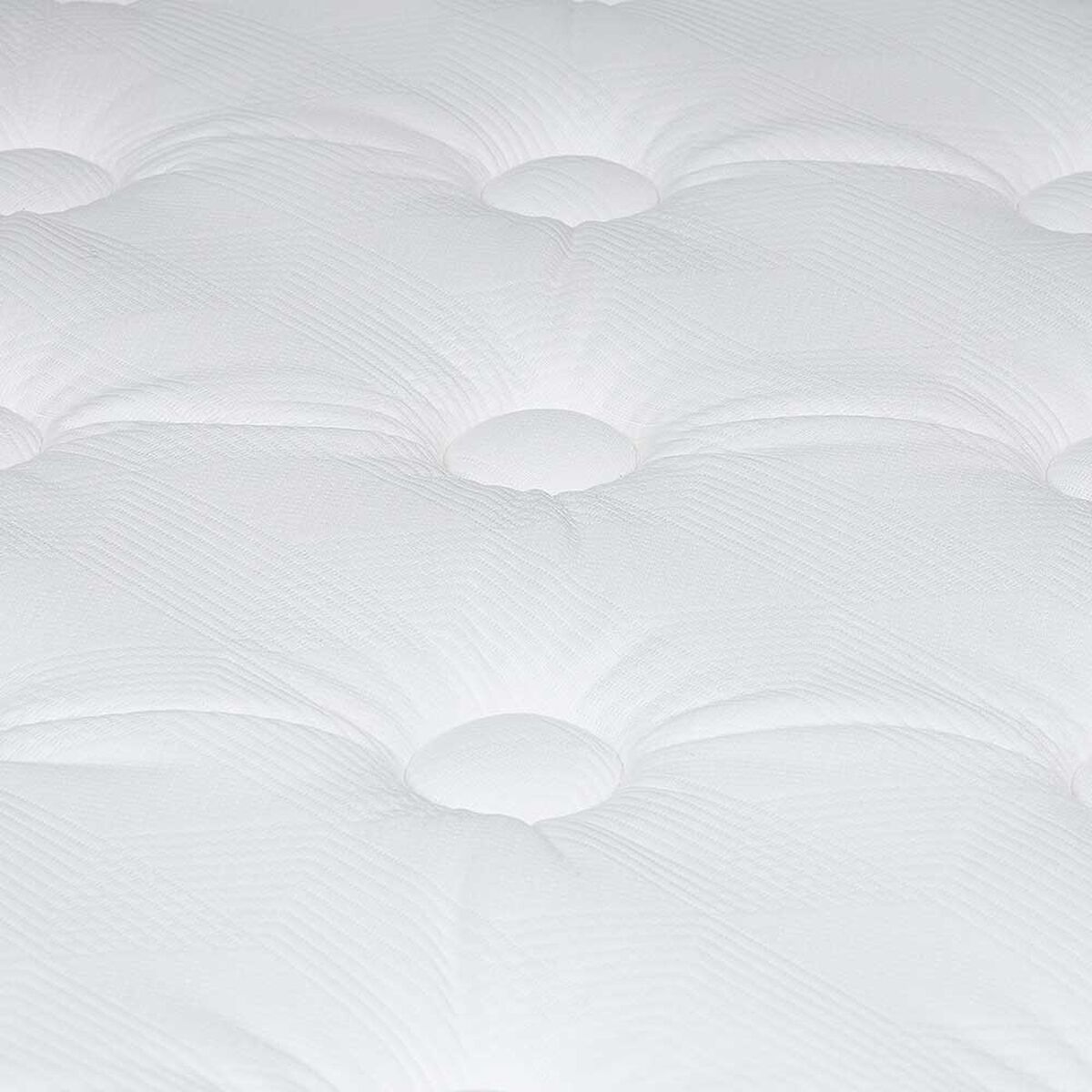 Cama Europea Rosen 1 Plaza New Style 6 + Respaldo Ferrera Gris + Velador