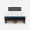 Cama Europea CIC Green Infinity 2 Plazas + 1 Respaldo Villarrica Gris