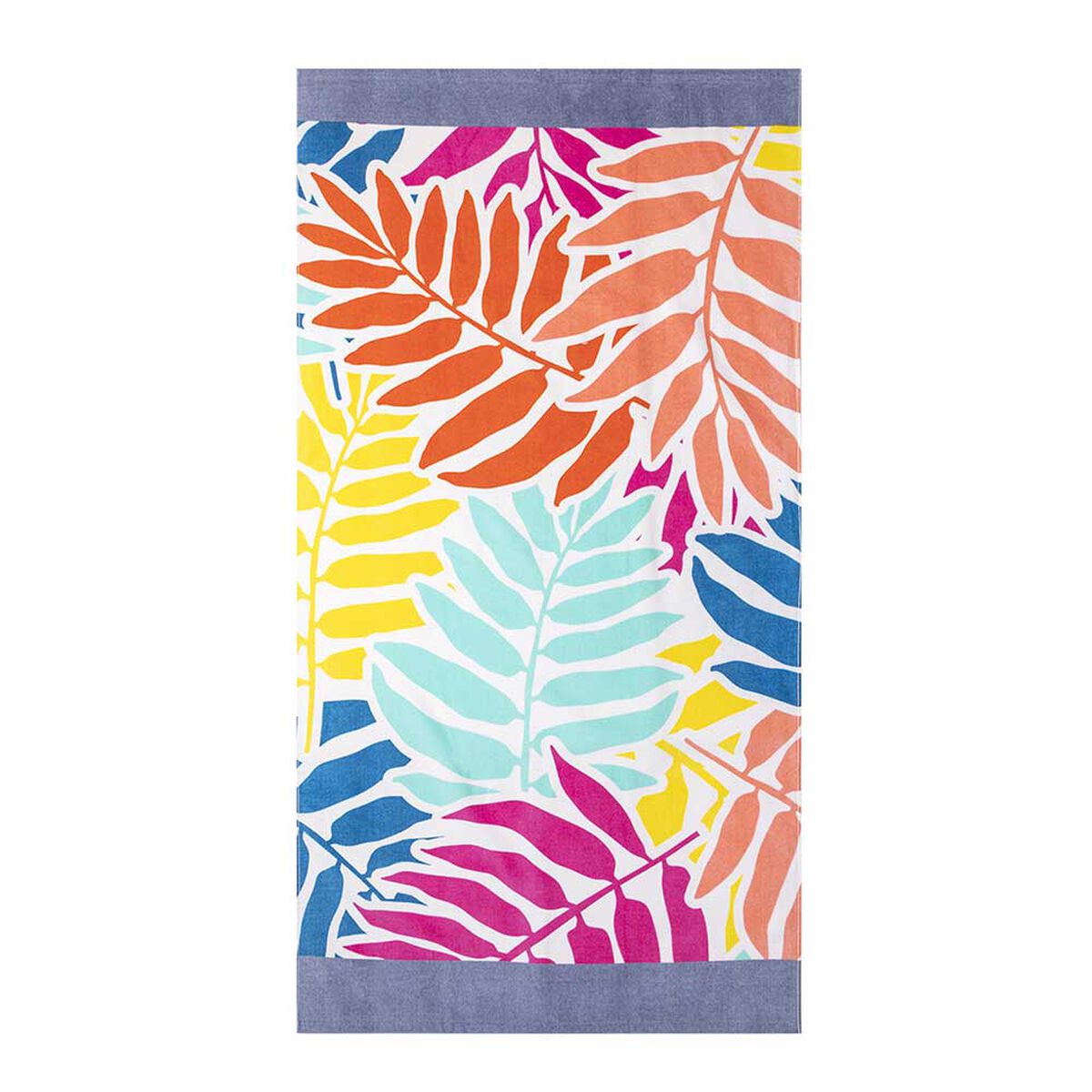 Toalla de Playa Velour Casanova Leaves 75 x 150 cm