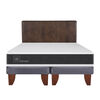 Cama Europea CIC Base Dividida King Ortopedic + Respaldo Baker