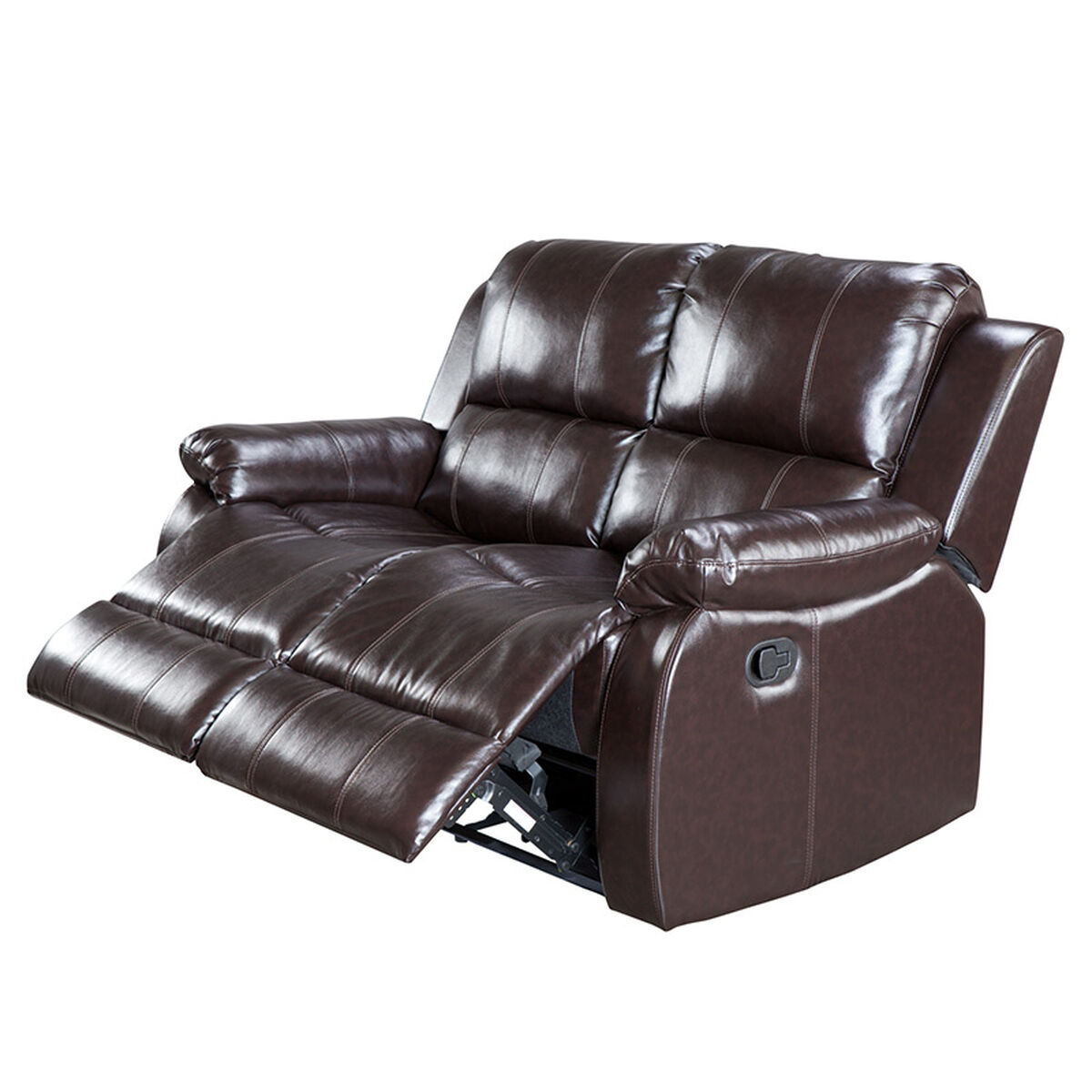 Sofá Reclinable Eco Cuero 2 Cuerpos