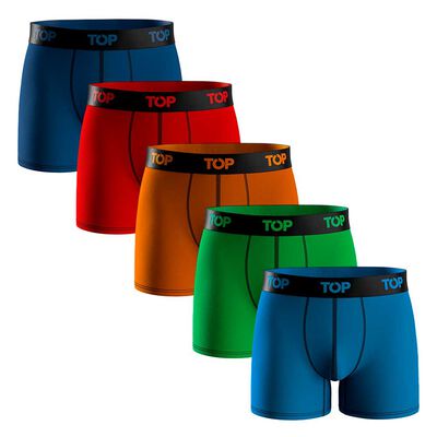 Pack 5 Bóxer Medio Colección Skins Algodón Hombre Top Color-2