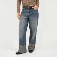 Jeans Wide Leg Mujer Zibel Celeste