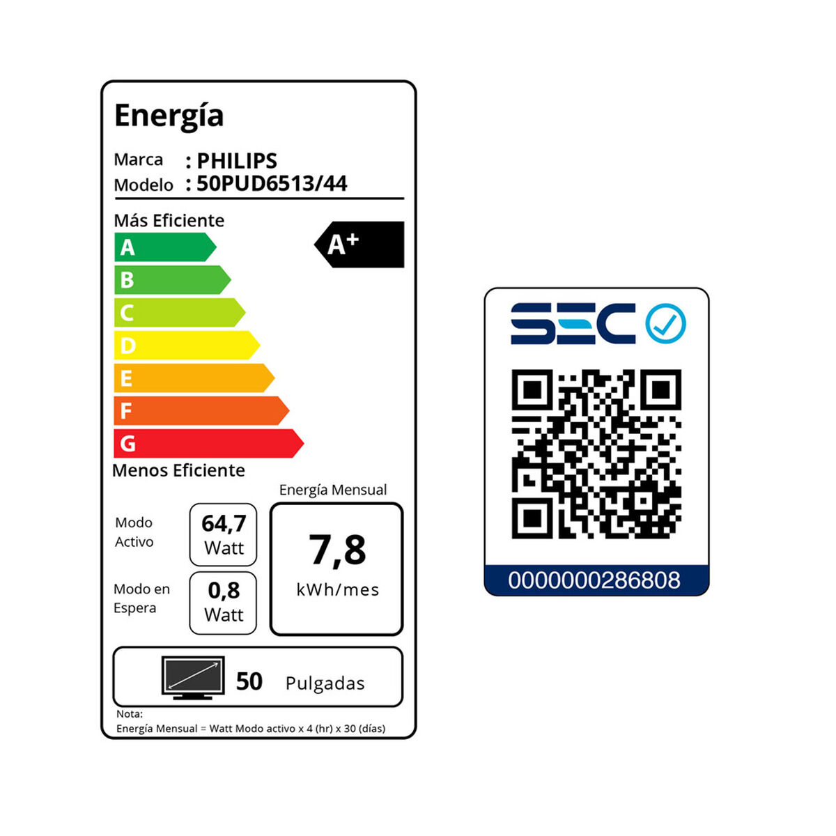 LED 50" Philips 50PUD6513 Smart TV Ultra HD 4K