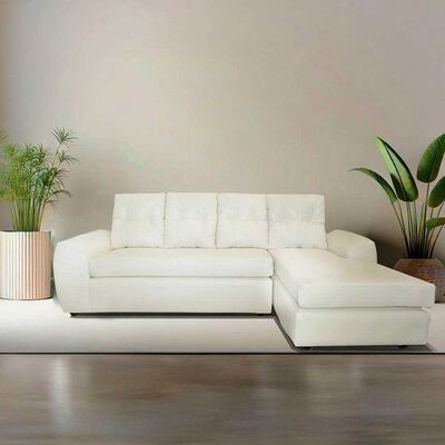 Imagen 1 del producto Seccional Izquierdo Elegant Houston Cheise PU 5 Cuerpos Tostado