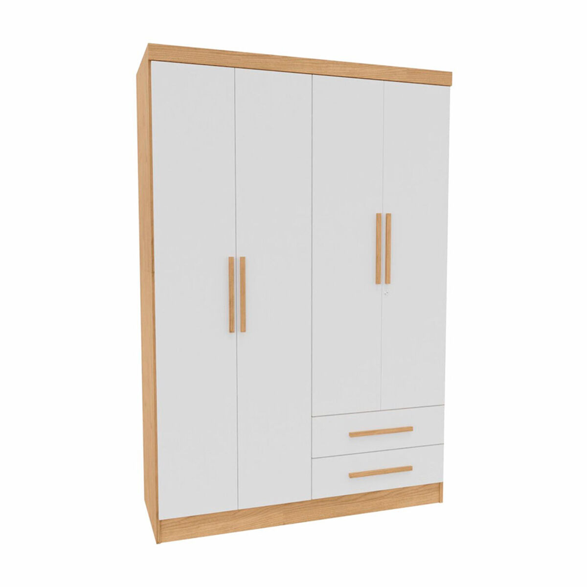 Closet Yardas Josefa 4 Puertas 2 Cajones Freij&oacute; Blanco