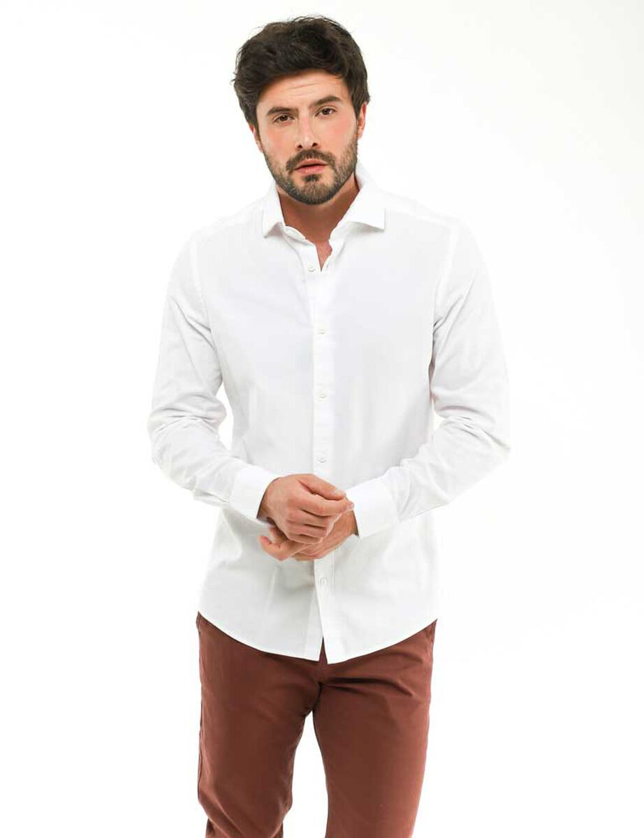 Camisa Algodón Manga Larga Hombre Zibel