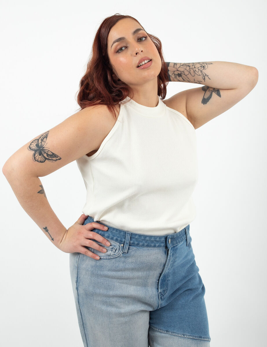 Polera Halter sin Mangas Mujer Extralindas