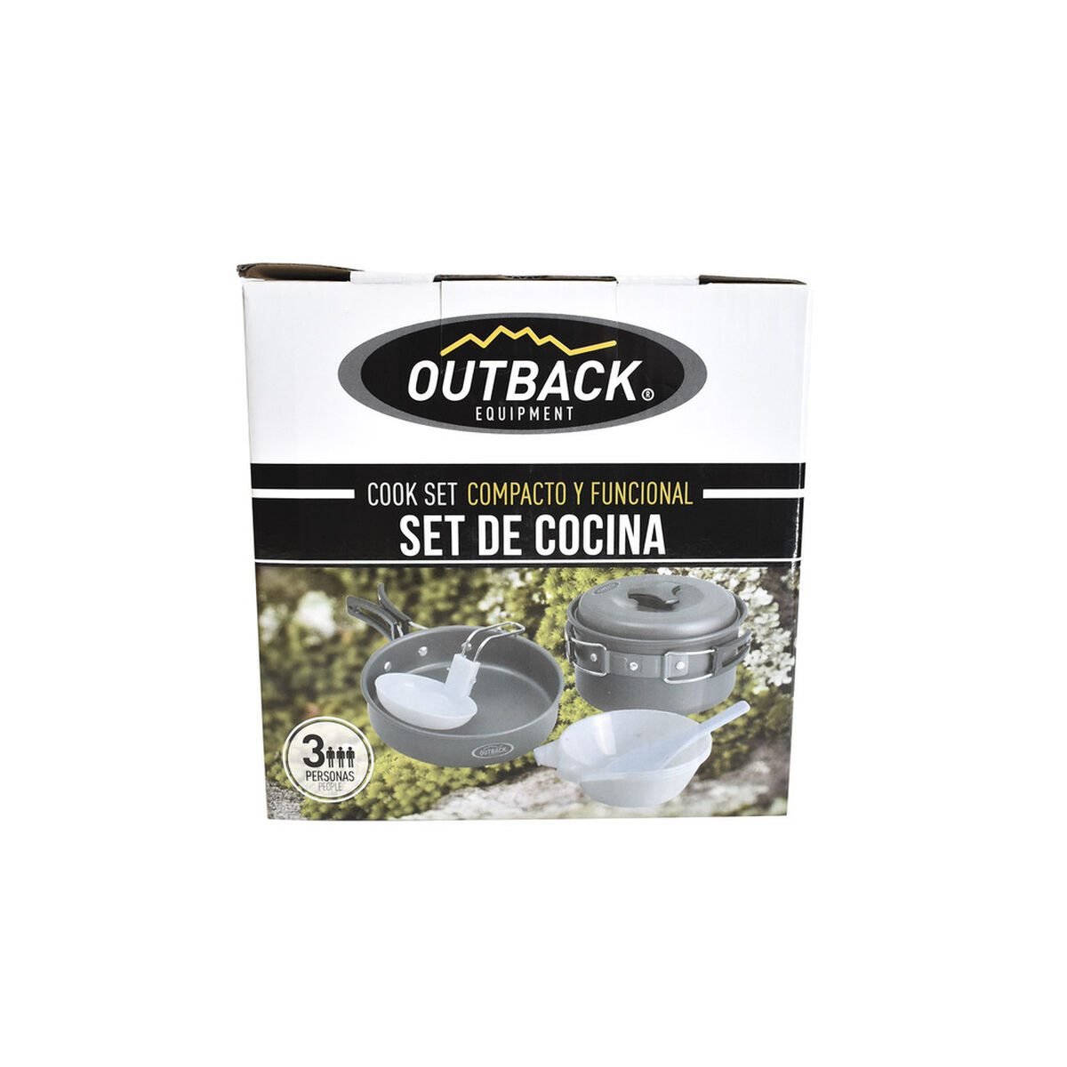Set de Ollas Camping Outback 7 Piezas