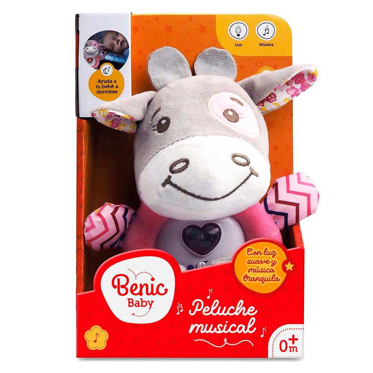 Peluche Musical Rosado Benic Baby