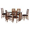 Juego de Comedor Latam Home Pamplona Segovia 6 Sillas Velvet Beige