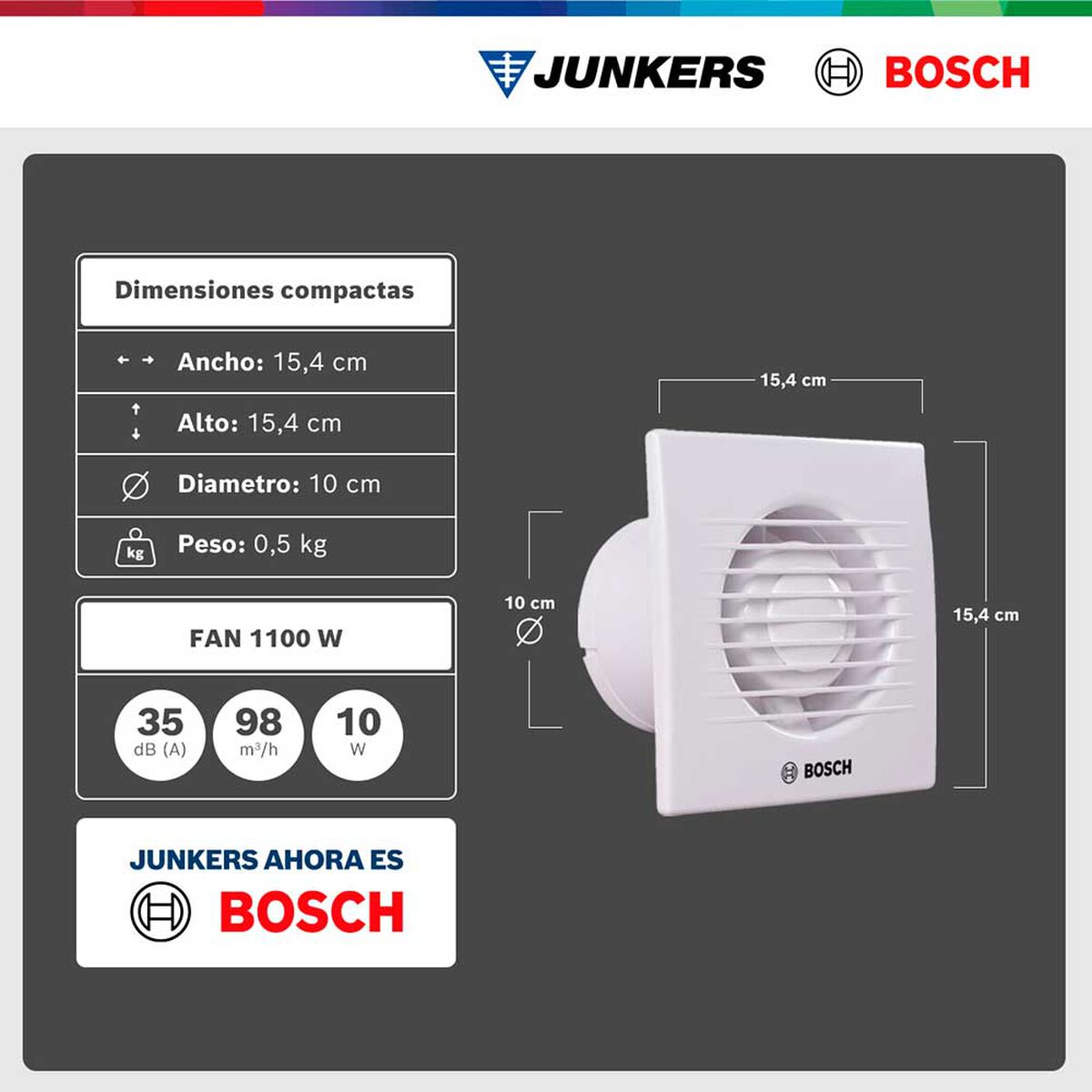 Extractor Aire Bosch  Fan 1500 DH W