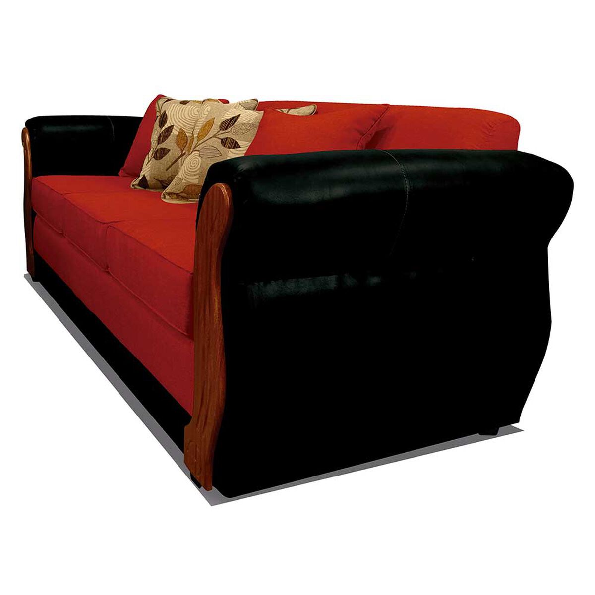 Juego de Living Elegant Detail Girona Sofá 3 Cuerpos + Sofá 2 Cuerpos Rojo