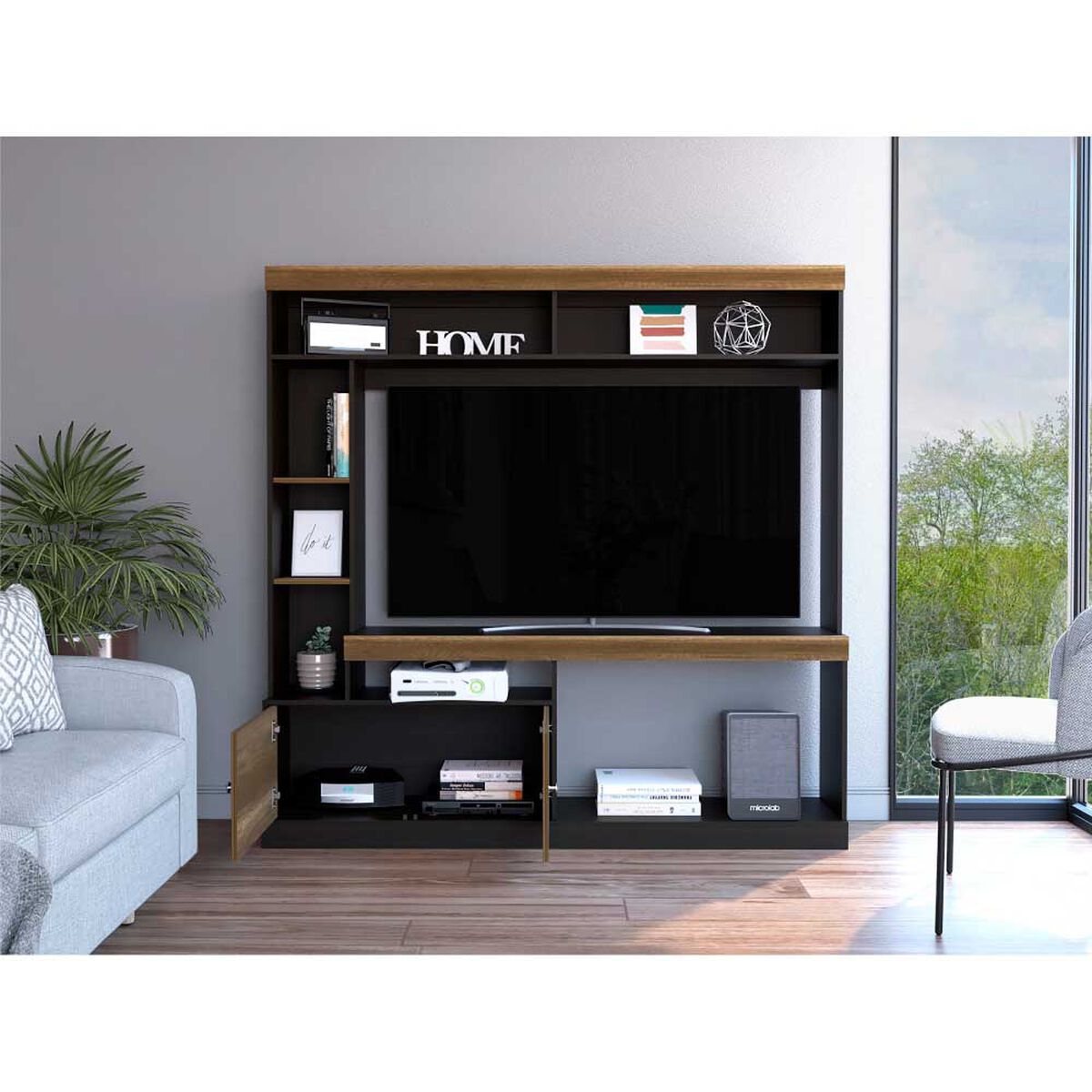 Centro de Entretenimiento Tuhome Classic Color Hasta 55" Caramelo