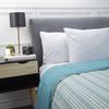 Plumón Soft Touch Estampado Zibel 2 Plazas Liso Turquesa