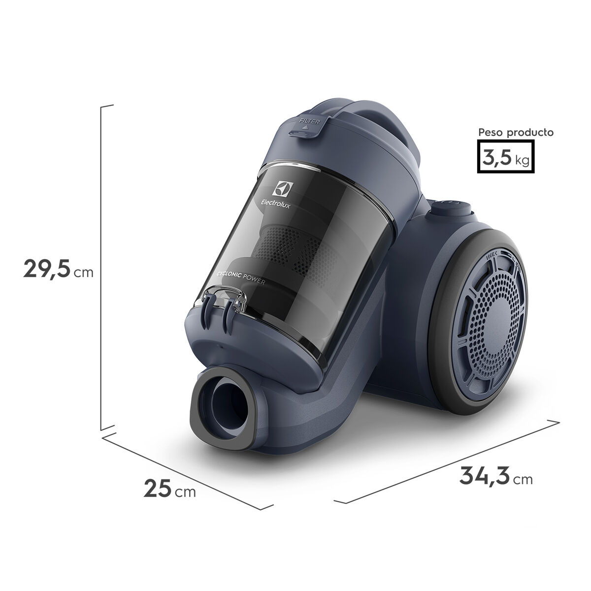 Aspiradora Electrolux ABS05 2lt Denin Blue