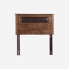 Cama Europea Rosen 1,5 Plazas Pratta + Respaldo Ferrara