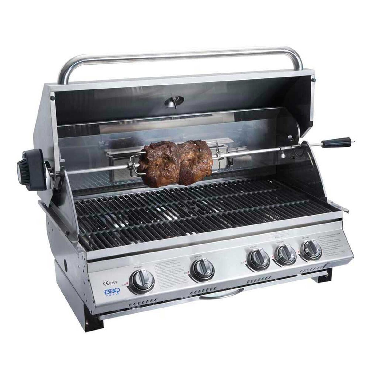 Parrilla a Gas Encendido Electr&oacute;nico BBQ Grill Kansas Acero Inoxidable 4 Quemadores