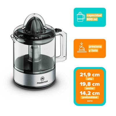 Exprimidor de Cítricos Mademsa MJP10 800 ml