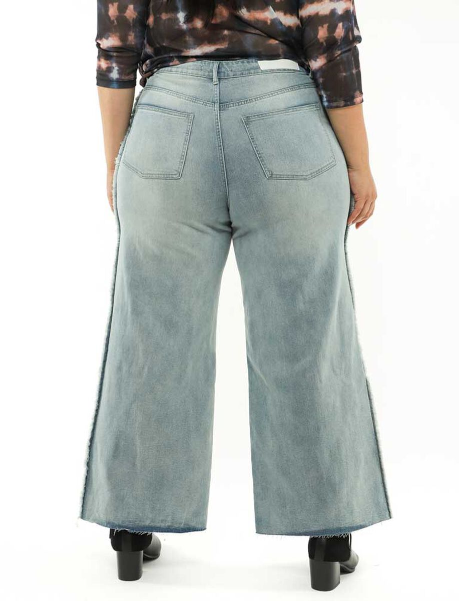 Jeans Wide Led Mujer Extralindas