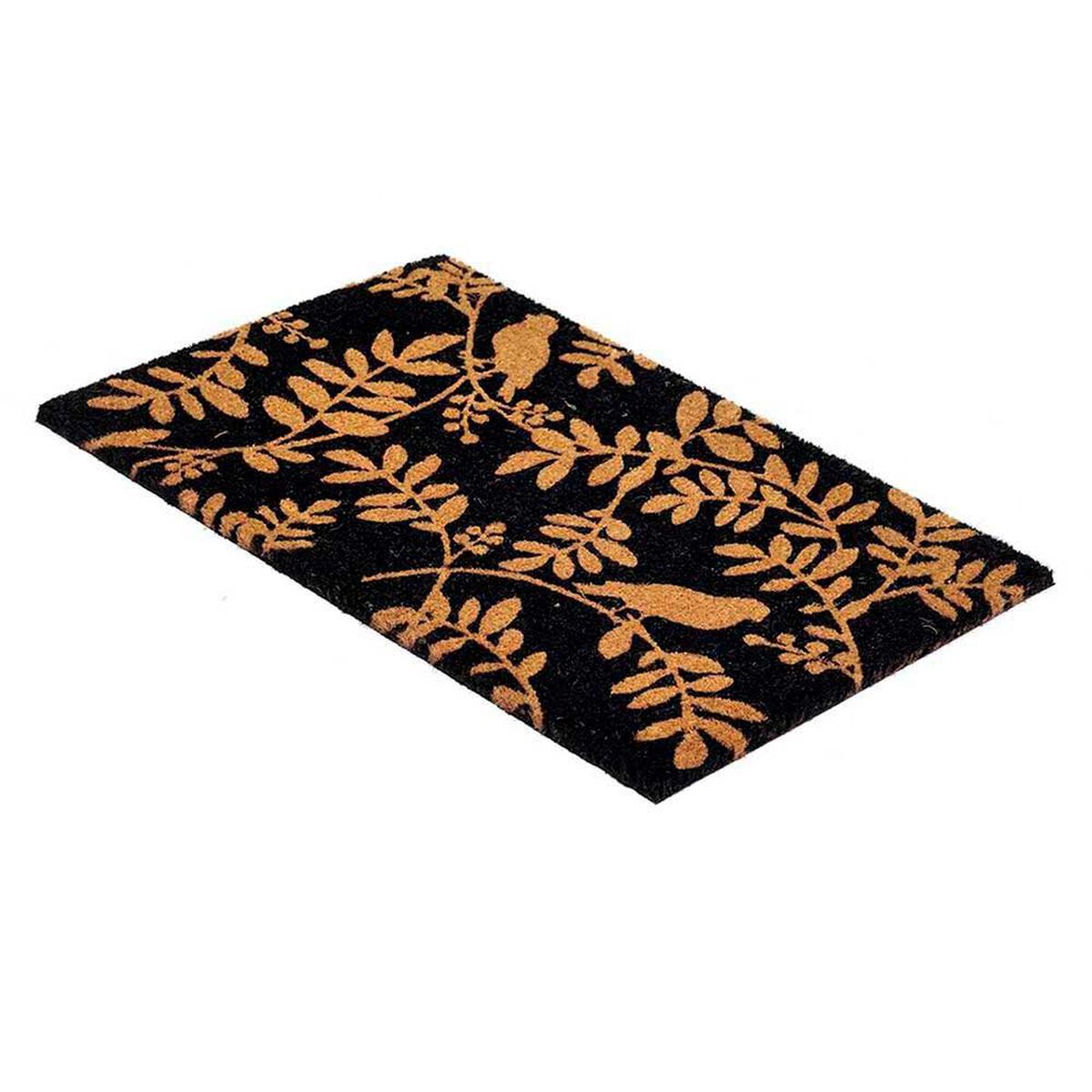 Limpiapi&eacute;s Idetex Coco Leaves 60 x 120 cm Negro