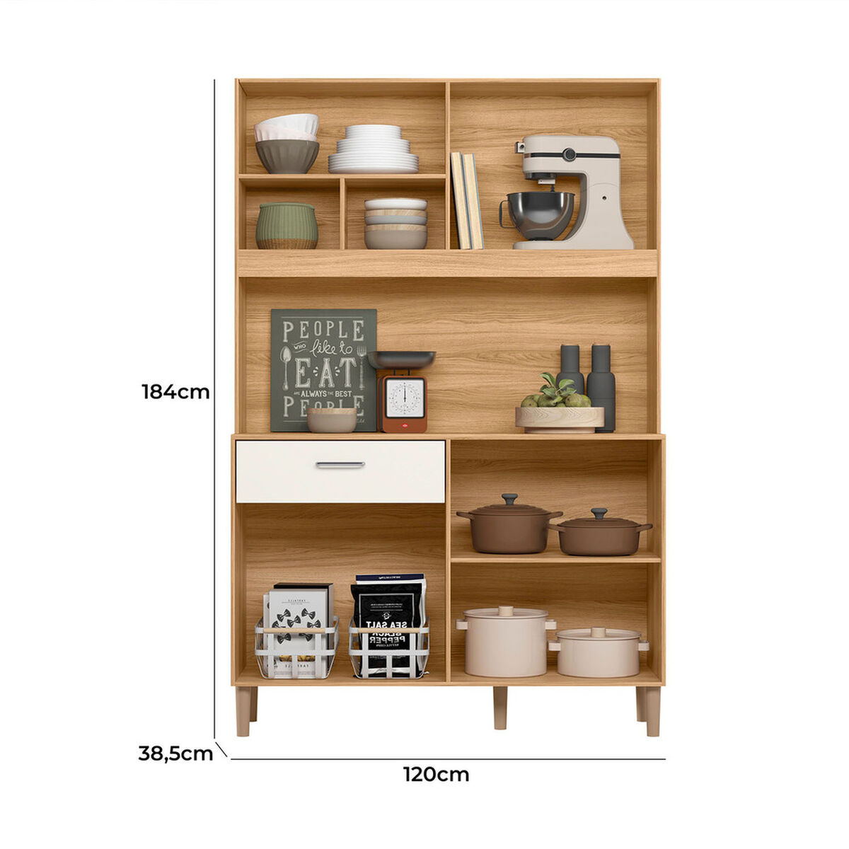 Kit De Cocina Vekkahome Erva Blanco
