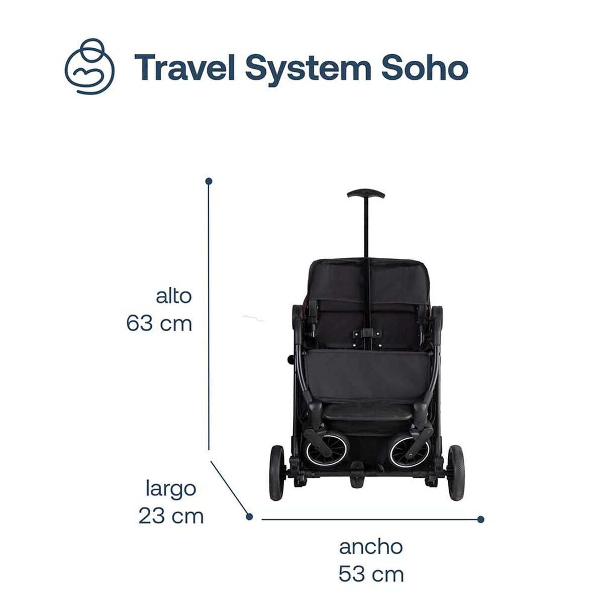 Coche Maleta UltraCompacto Paseo Micro SX Rosa Bebesit