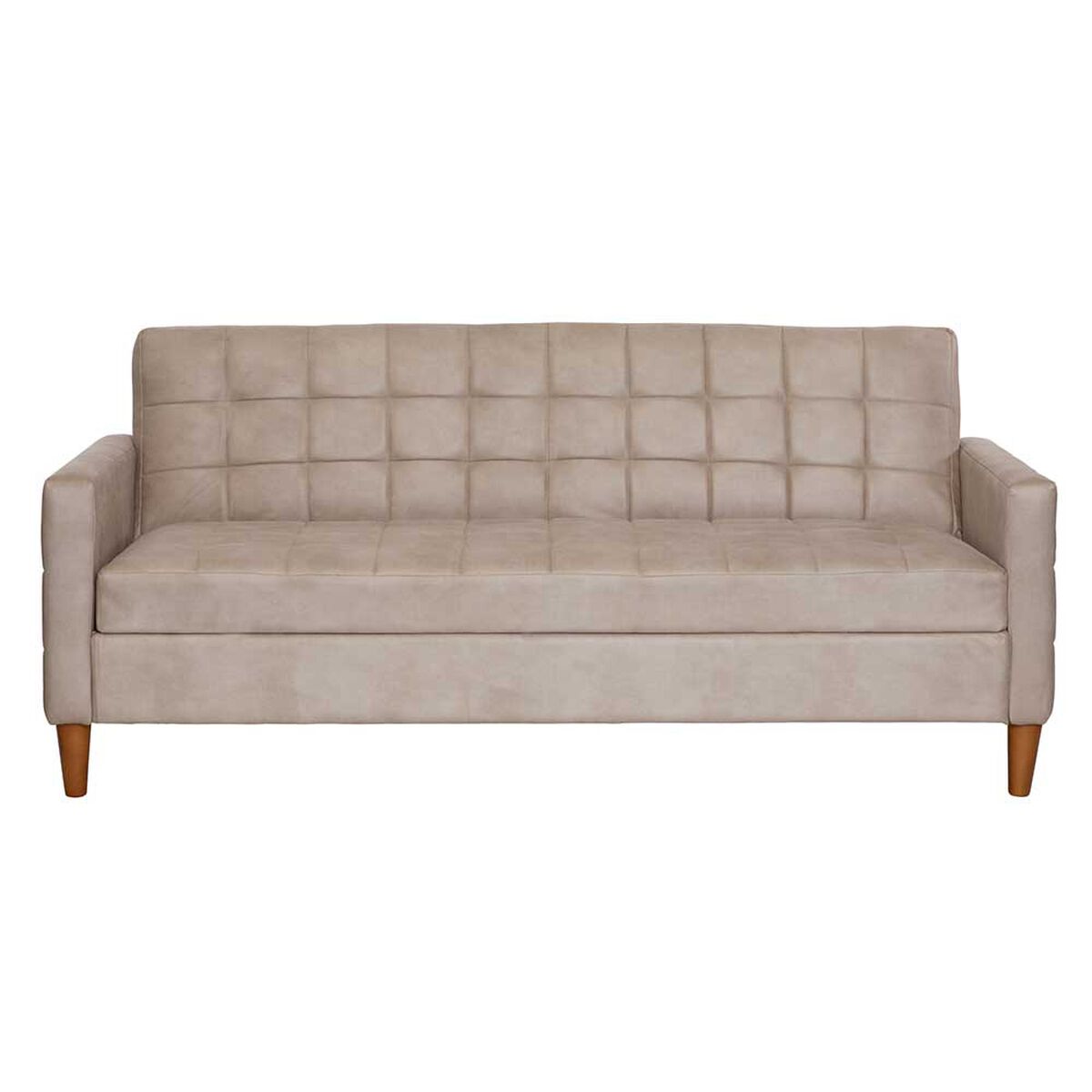 Futón Latam Home Genova Cuero 3 Cuerpos Beige