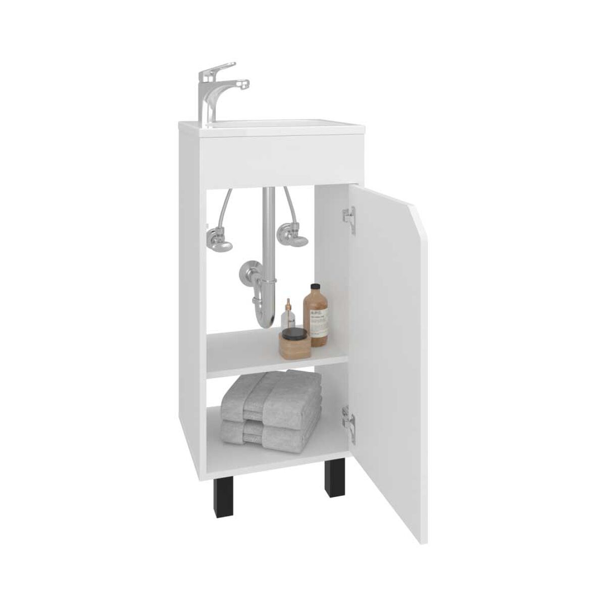 VANITORIO BETHEL 1 PUERTA 86,4X40X32,5 CM BLANCO