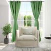 Set Cortinas Doral Black Out Victoria  220 x 140 cm Verde