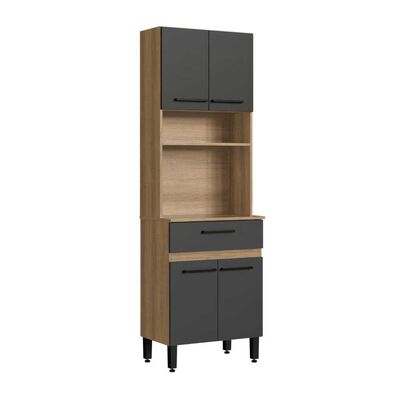 Muebles de Cocina Amuv 4 Puertas 1 Cajón Grafito