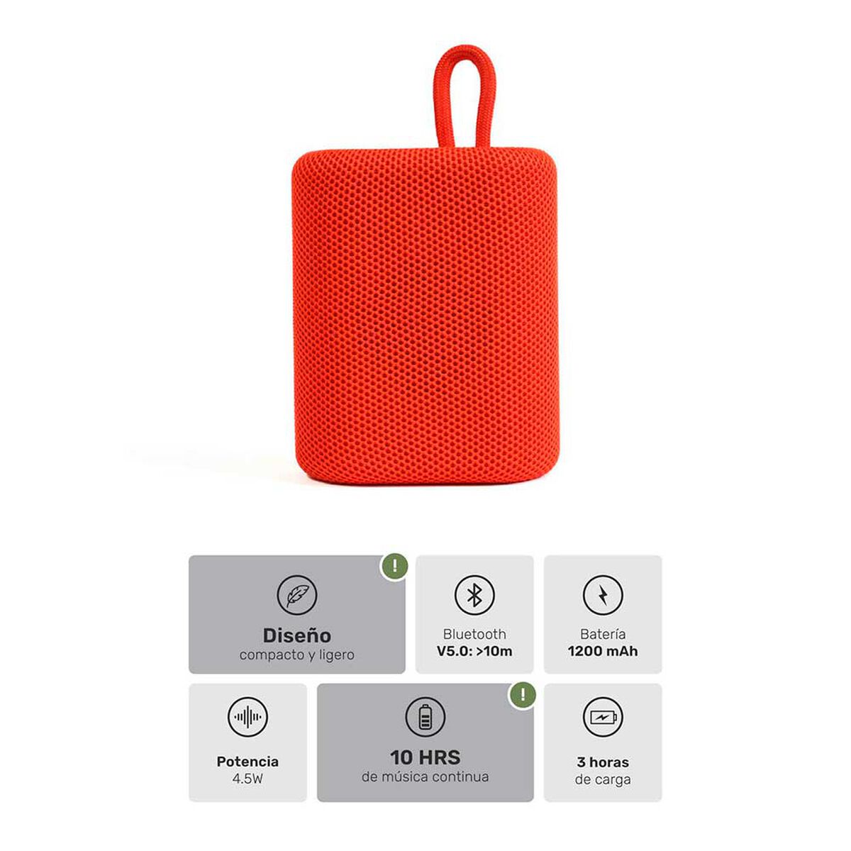 Parlante Bluetooth Lhotse Tune up Rojo