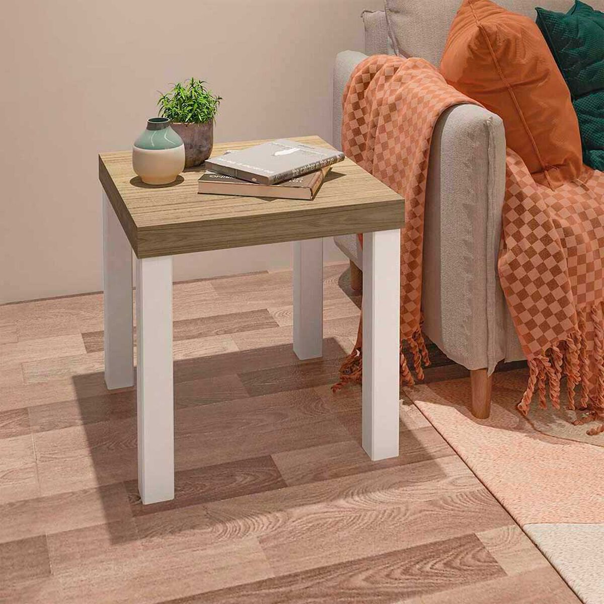 Mesa Latetral Exit Up Roble Beige