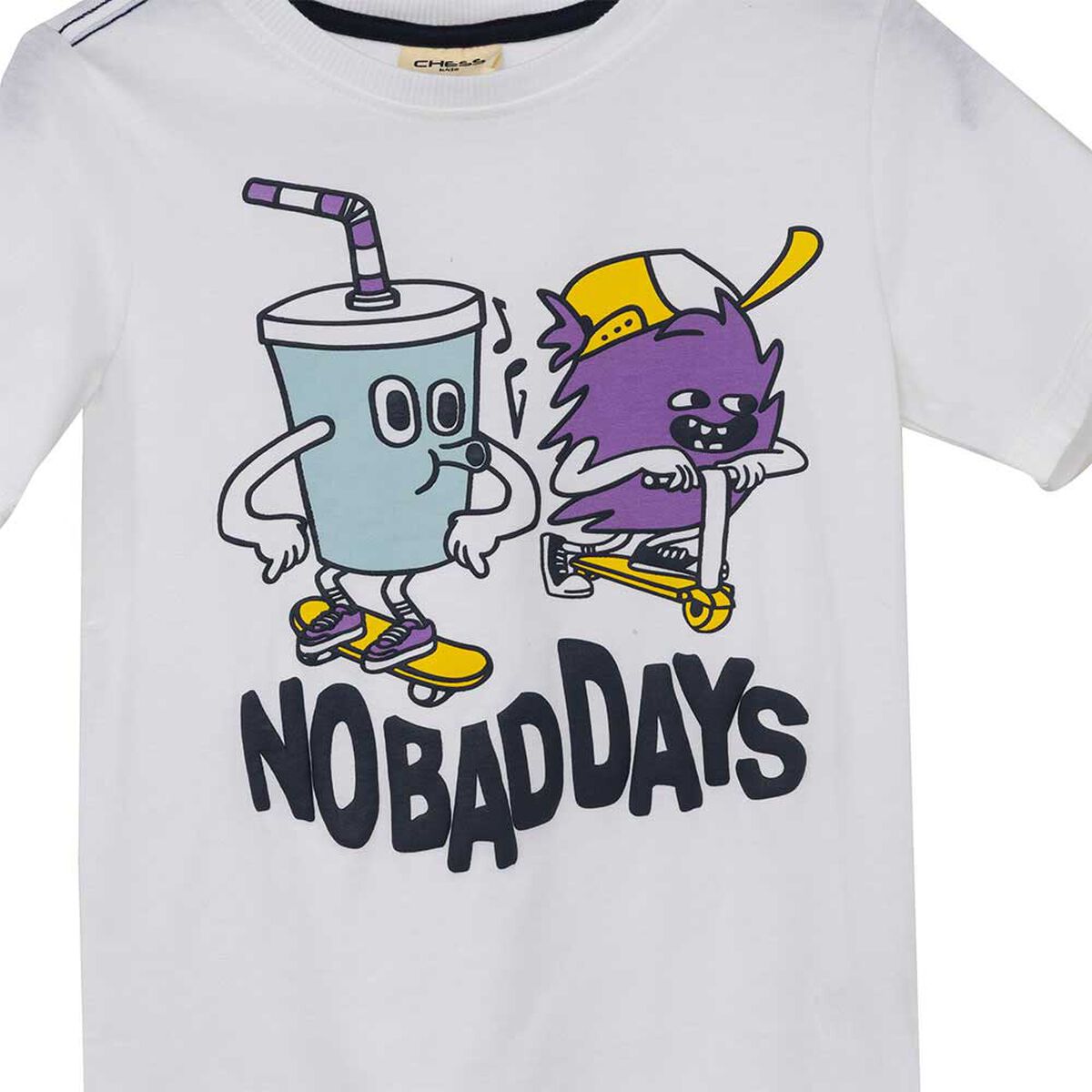 Polera Manga Corta Niño Chess