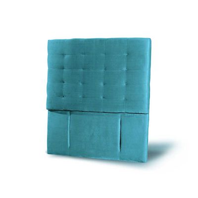 Imagen 2 del producto Respaldo Latam Home 1 Plaza Napoles Tela Velvet Turquesa