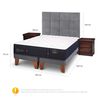 Cama Europea CIC Base Dividida King Premium + Respaldo + Veladores