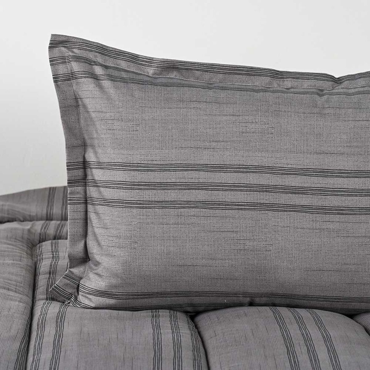 Plumón Elements & Co 1,5 Plazas Squard Gris