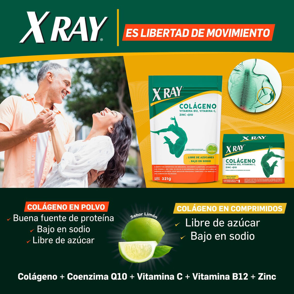 Pack 03 X Ray Colágeno Comprimidos
