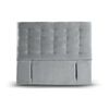 Respaldo Latam Home King Napoles Tela Velvet Gris