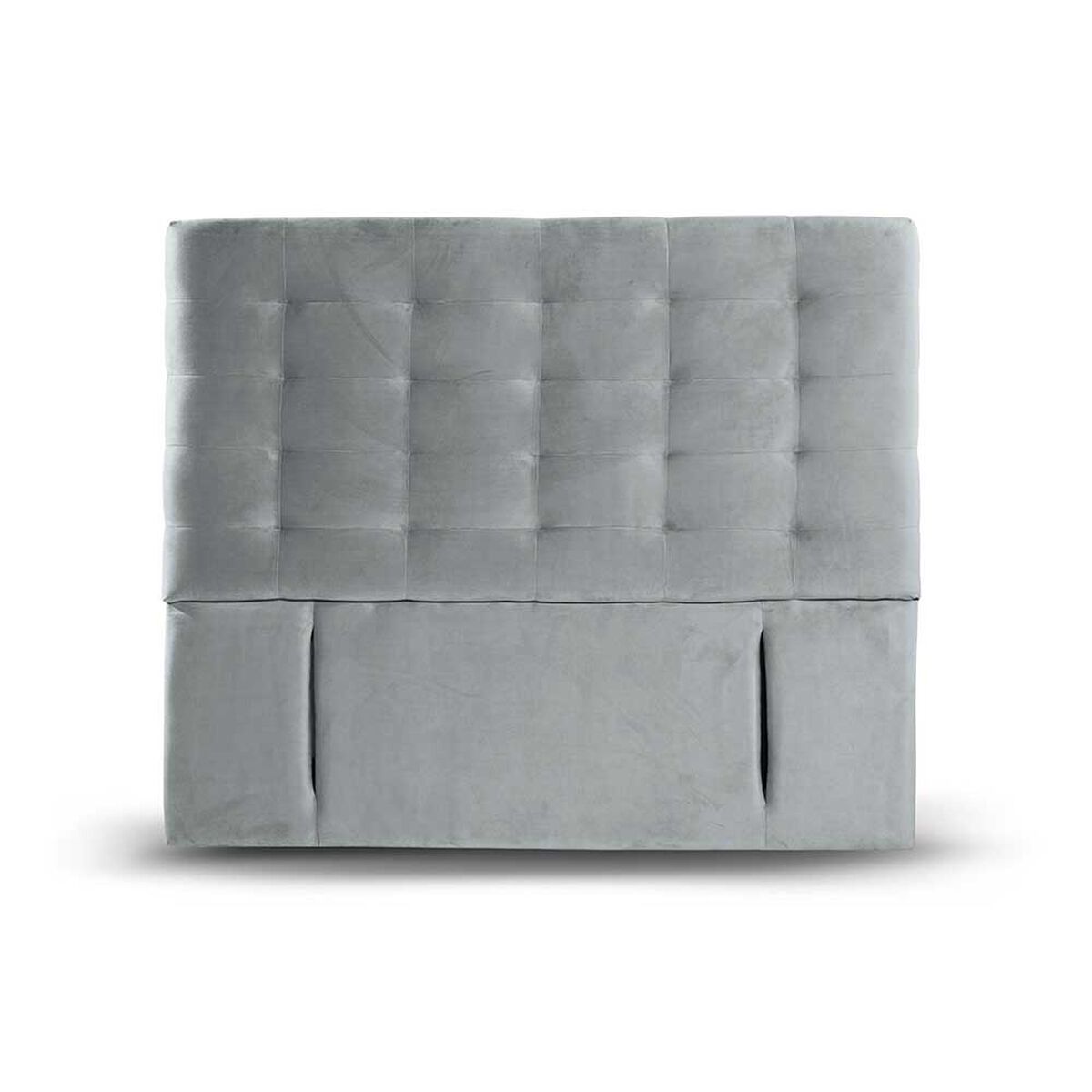 Respaldo Latam Home King Napoles Tela Velvet Gris
