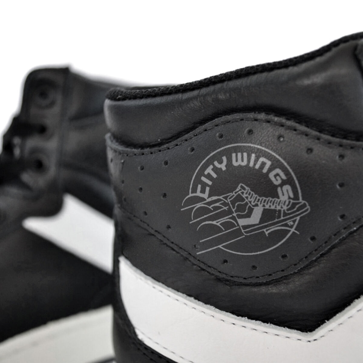 Zapatilla Unisex Pony City Wings Hi Negro Cuero
